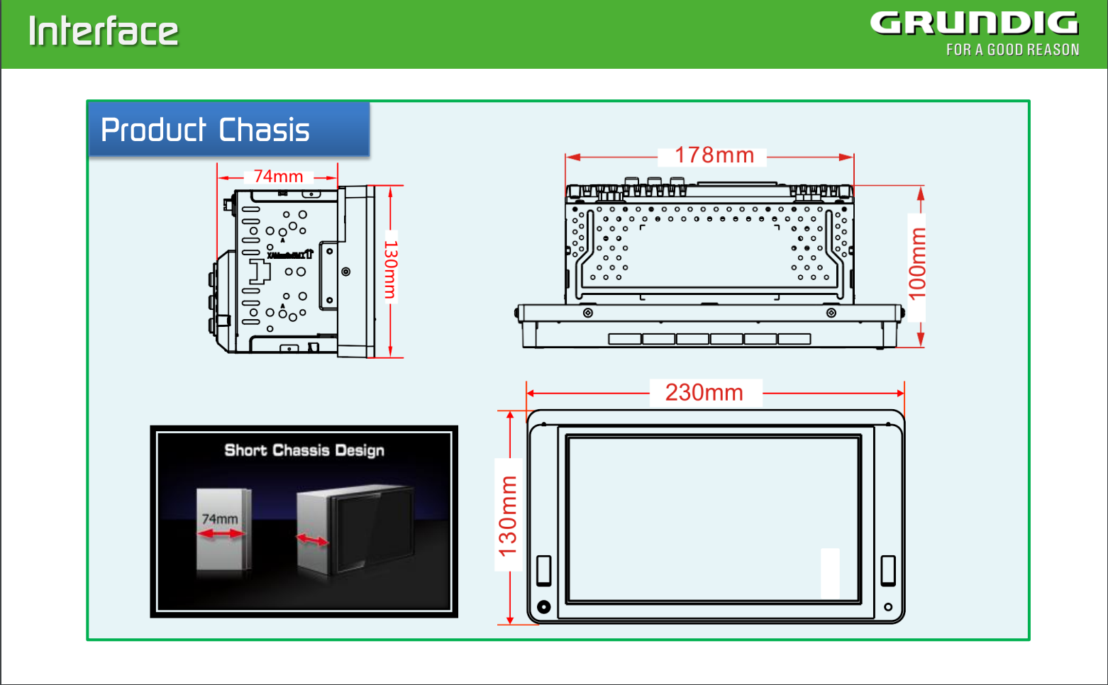 Grundig 3810 TOYOTA Hiace Apple Carplay Android Auto Head Unit